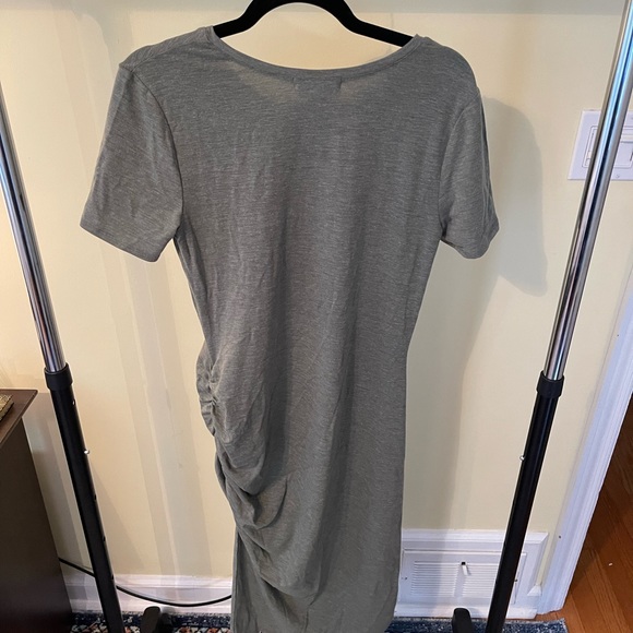 Treasure & Bond Dresses Treasure Bond Green Beetle Heather Side